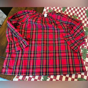 Size 10 girls crewcuts blouse with button closure on back of neck